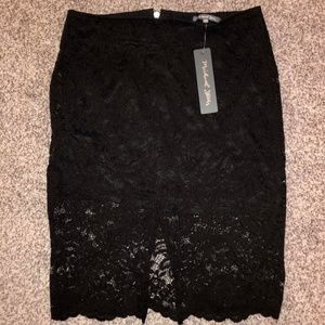 NWT Michael Stars lace pencil skirt